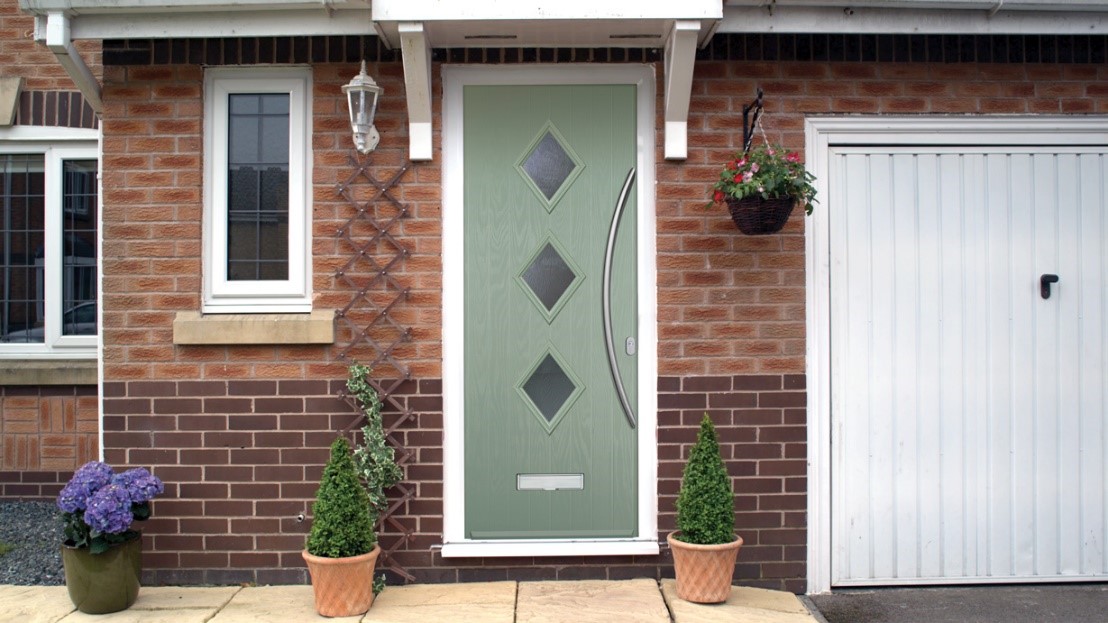 Composite front door in Chartwell Green