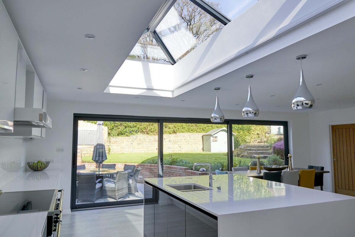 Kitchen lantern roof