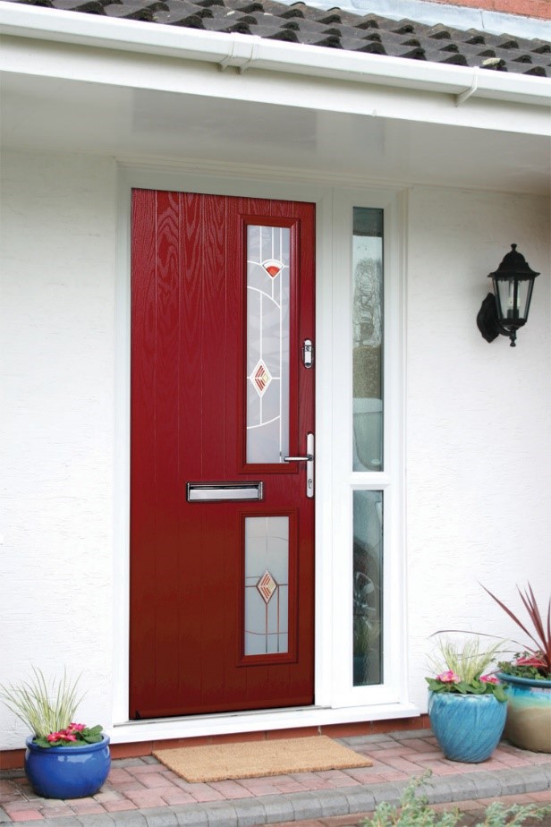 Red composite door