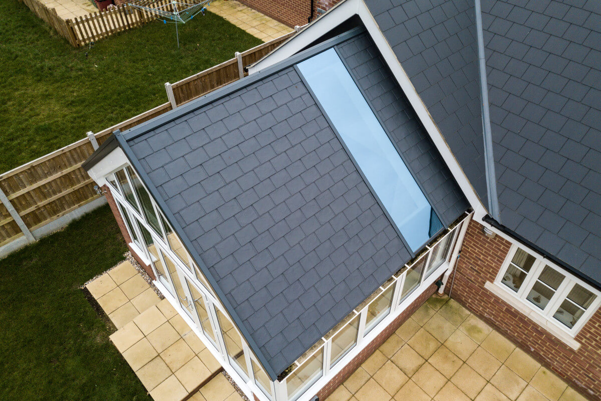 Solid Roof Conservatory with roof window