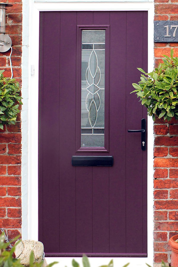 Aubergine Red composite door