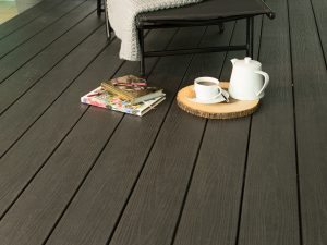 dark brown wood decking Lancashire