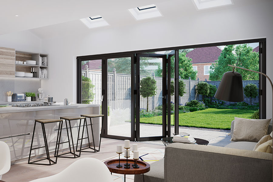 Warmcore Bifold Door Black