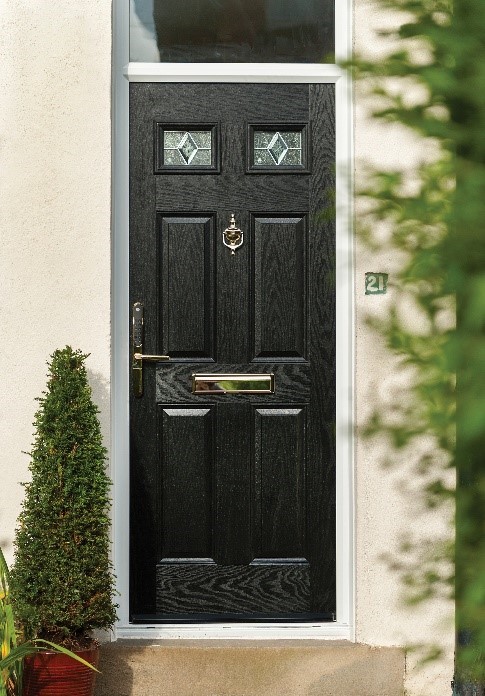 Black composite door