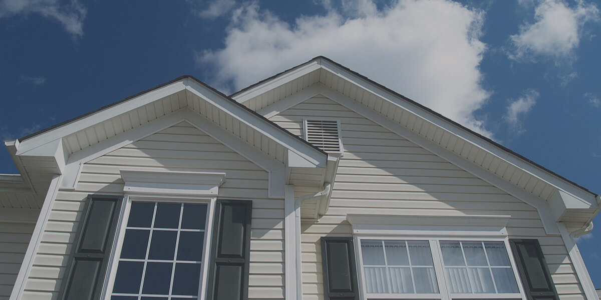 White Gable Roofline