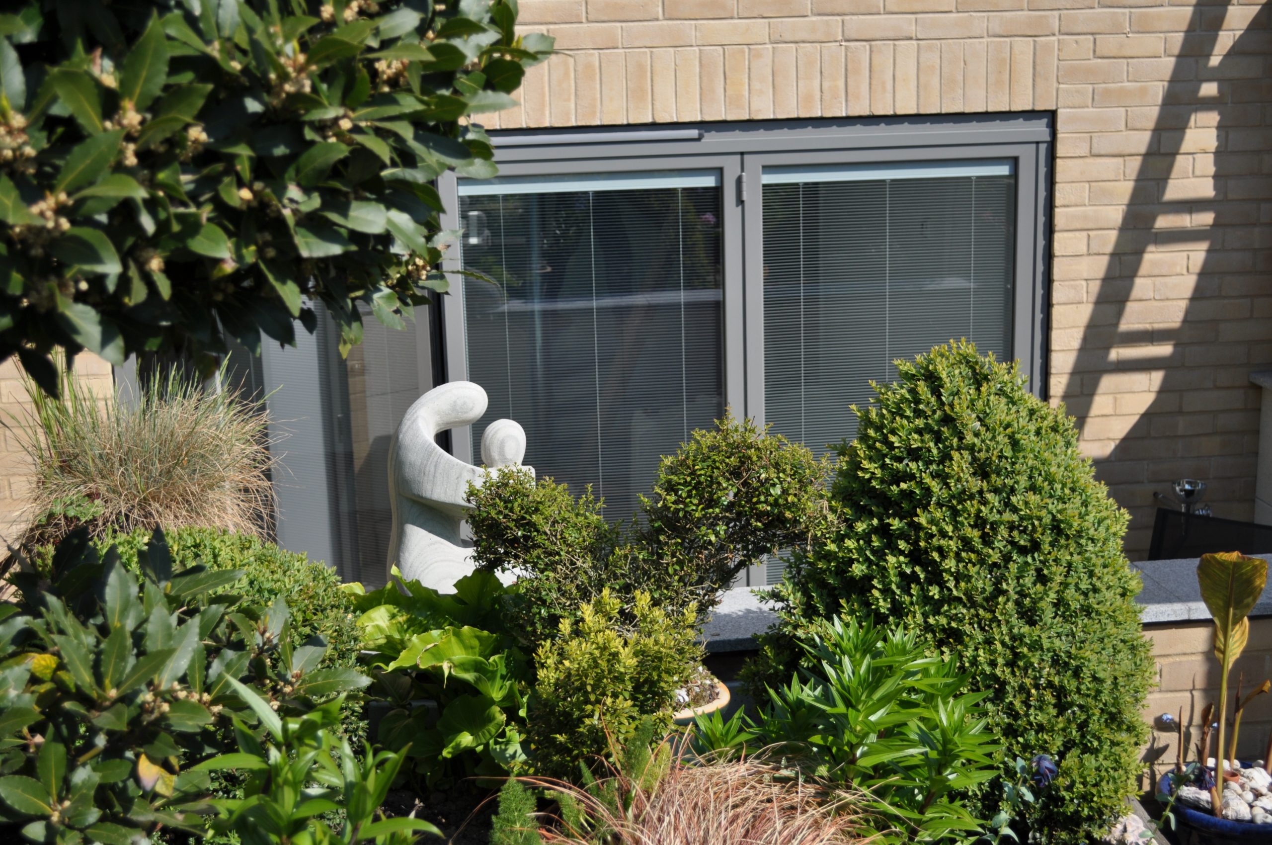 External shot of integral blinds