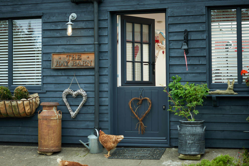 Blue stable door