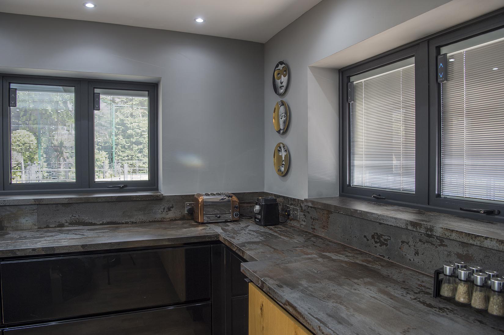 Kitchen with Integral Blinds