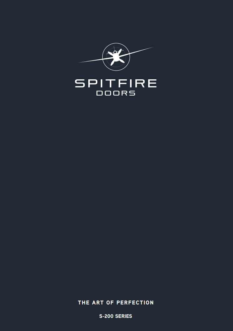 Front cover of the Spitfire Doors S-200 Brochure