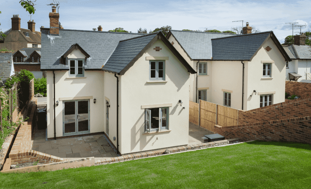 Full house installation with flush sash windows
