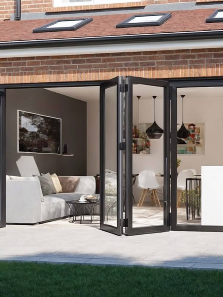 Black Bifold doors