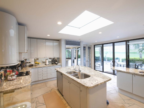 kitchen with rooflight