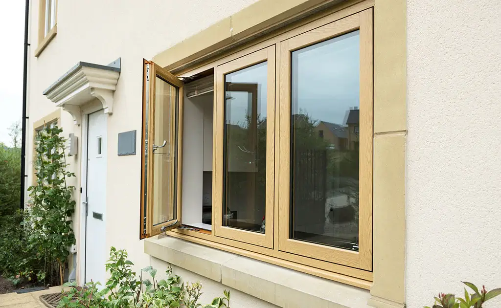 Casement window from veka