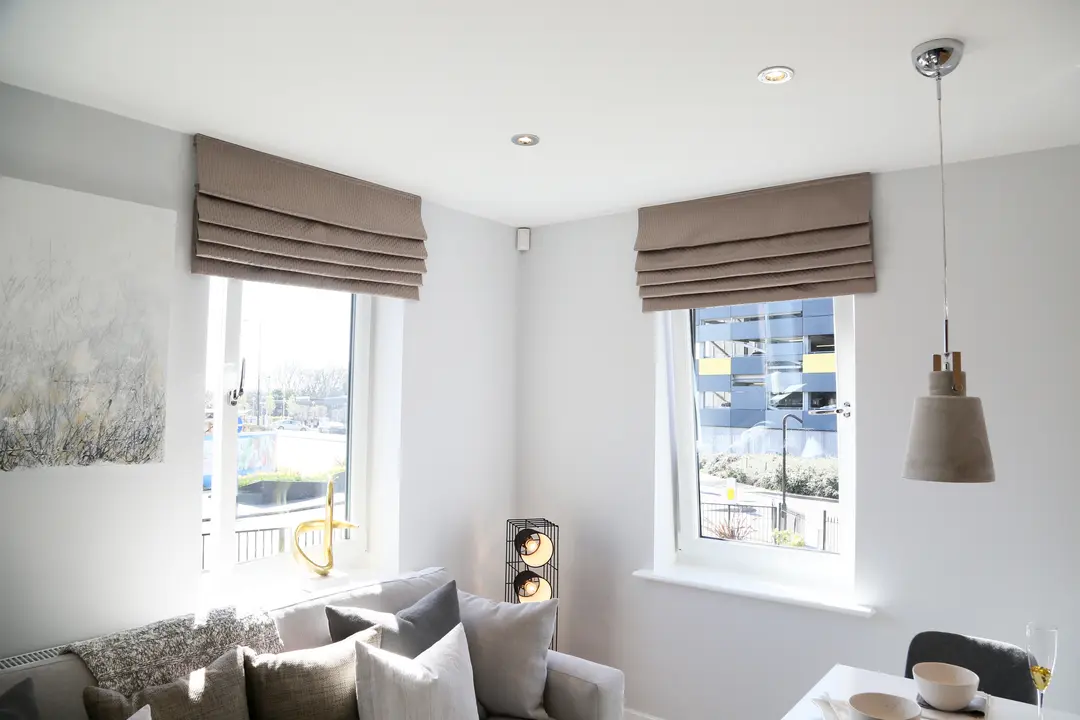 Interior view of tilt and turn uPVC windows in a modern Blackburn apartment